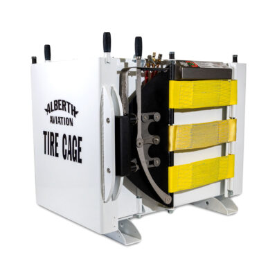 White Tire Inflation Cage